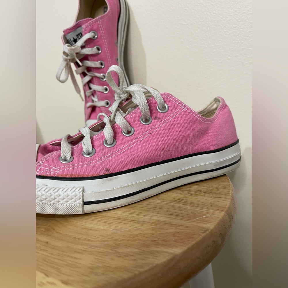 Converse All Star Pink Low Top US Size Women’s 8 Men’s 6 Sneaker Shoes - Picture 11 of 13